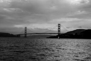 B&W, California, Golden Gate Bridge, North America, San Francisco, United States